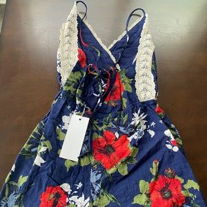 NWT: Francesca's Lush Floral Romper